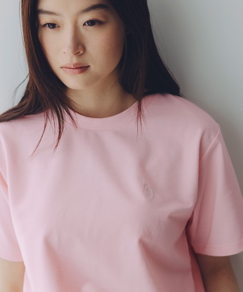 U.S. POLO ASSN.（ユーエスポロアッスン）の「U.S. POLO ASSN. 別注 ワンポイント刺繍 コンパクト半袖ベーシックTシャツ（Tシャツ/カットソー・メンズ・サックスブルー/ピンク/ブラック/ホワイト/ベージュ/ネイビー/チャコール・S/XL/L/M）」の20枚目の写真