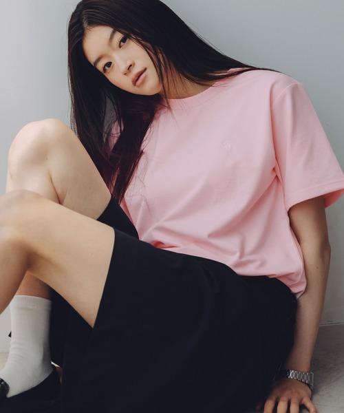 U.S. POLO ASSN.（ユーエスポロアッスン）の「U.S. POLO ASSN. 別注 ワンポイント刺繍 コンパクト半袖ベーシックTシャツ（Tシャツ/カットソー・メンズ・サックスブルー/ピンク/ブラック/ホワイト/ベージュ/ネイビー/チャコール・S/XL/L/M）」の21枚目の写真