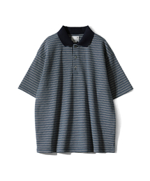 HORLISUN（ホーリーサン）の「Sumerset Short Pique Stripe Pullover Shirt Evergreen（ポロシャツ）」