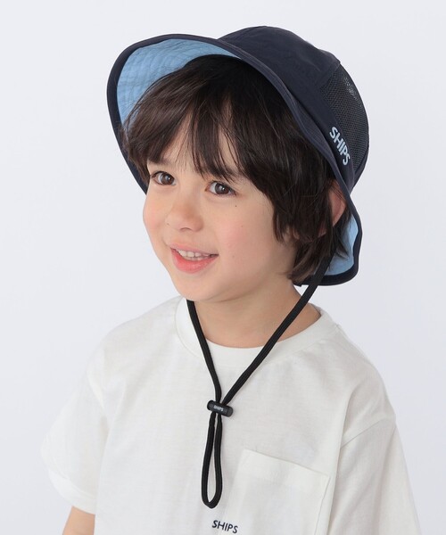 SHIPS（シップス）の「SHIPS KIDS: メッシュ メトロ ハット（ハット・キッズ・ベージュ/ネイビー・MEDIUM/LARGE）」の2枚目の写真