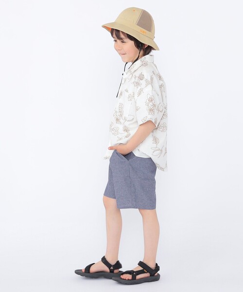 SHIPS（シップス）の「SHIPS KIDS: メッシュ メトロ ハット（ハット・キッズ・ベージュ/ネイビー・MEDIUM/LARGE）」の4枚目の写真