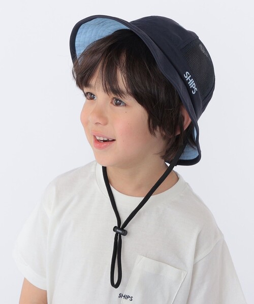 SHIPS（シップス）の「SHIPS KIDS: メッシュ メトロ ハット（ハット・キッズ・ベージュ/ネイビー・MEDIUM/LARGE）」の6枚目の写真