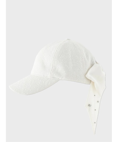 新品　M me eme エムミーエメ　3way ribbon cap　キャップ 3way ribbon tweed cap（キャップ）｜M me eme（エムミーエメ）の