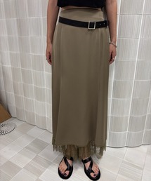 Ameri（アメリ）の「LACE LAYERED NARROW SKIRT（スカート）」