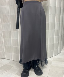 Ameri（アメリ）の「LACE LAYERED NARROW SKIRT（スカート）」