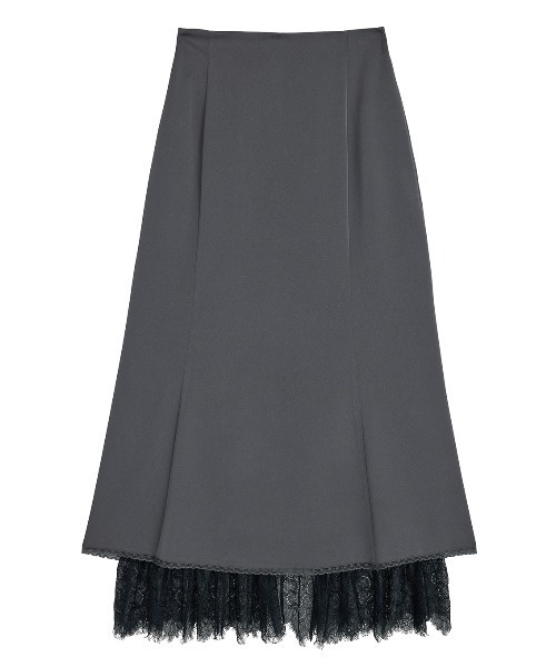 Ameri（アメリ）の「＜ ZOZOTOWN限定 ＞ LACE LAYERED NARROW SKIRT（スカート・レディース・ピンク/チャコールグレー/カーキ・SMALL/MEDIUM）」の11枚目の写真