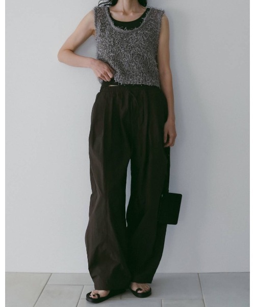 anuke(アンヌーク)の「Wool Rib Tanktop 62610614(Tシャツ/カットソー・メンズ・ブラウン/グレー/オフホワイト・FREE)」の15枚目の写真