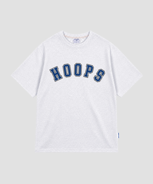 ALL DAY HOOPS(オールデイフープス)の「フープスバスティロゴオーバーサイズ半袖Tシャツメランジホワイト(Tシャツ/カットソー・メンズ・その他・1/2/3/WOMENS)」の2枚目の写真