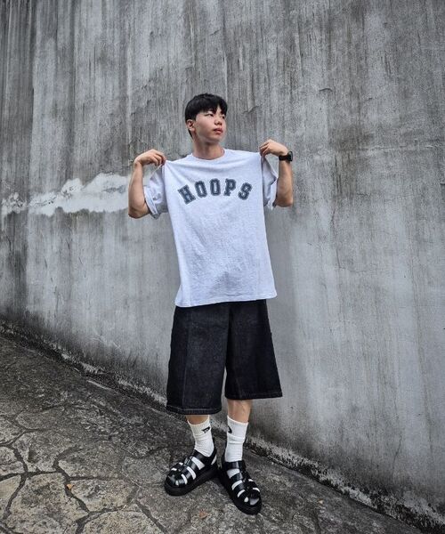 ALL DAY HOOPS(オールデイフープス)の「フープスバスティロゴオーバーサイズ半袖Tシャツメランジホワイト(Tシャツ/カットソー・メンズ・その他・1/2/3/WOMENS)」の11枚目の写真