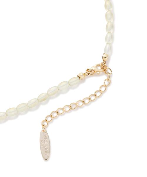 NATURAL BEAUTY BASIC(ナチュラルビューティーベーシック)の「ライスビーズネックレス(ネックレス・レディース・ホワイト/イエロー・-)」の4枚目の写真