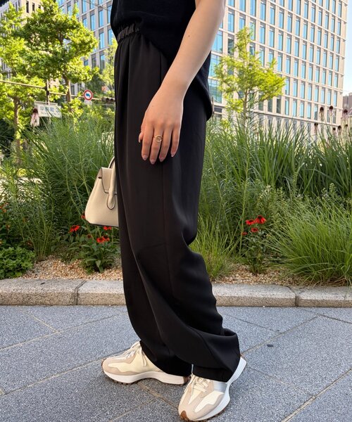 Jena espace merveilleux(ジェナ エスパスメルヴェイユ)の「ウエストテープツイルパンツ(Tシャツ/カットソー・レディース・ブラック/ベージュ/アイボリー・FREE)」の8枚目の写真