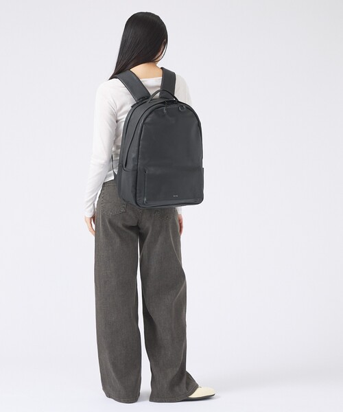 YArKA（ヤーカ）の「【YArKA/ヤーカ】real leather flap pocket round backpack/リアルレザー丸型フラップポケットバックパック/ユニセックス（バックパック/リュック・メンズ・ブラック・フリー）」の19枚目の写真