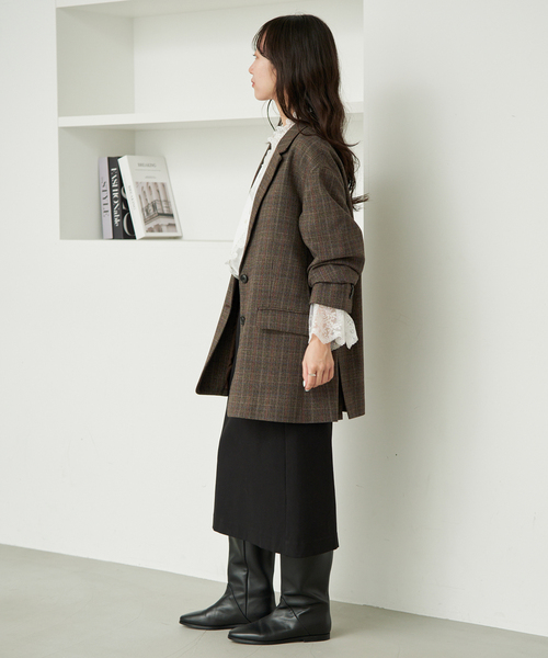 SLOBE IENA（スローブイエナ）の「ミディスカート（スカート・レディース・レッド/ブラック・FREE）」の5枚目の写真