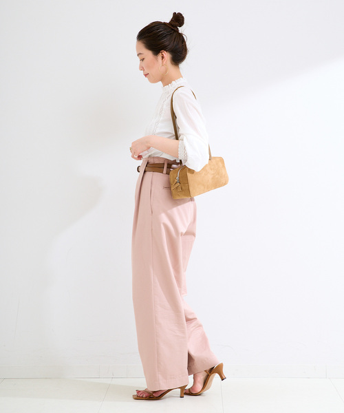 B.C STOCK(ベーセーストック)の「《追加》手洗い可 / フリルクルーネックブラウス(シャツ/ブラウス・レディース・ホワイト/ブラック・FREE)」の13枚目の写真