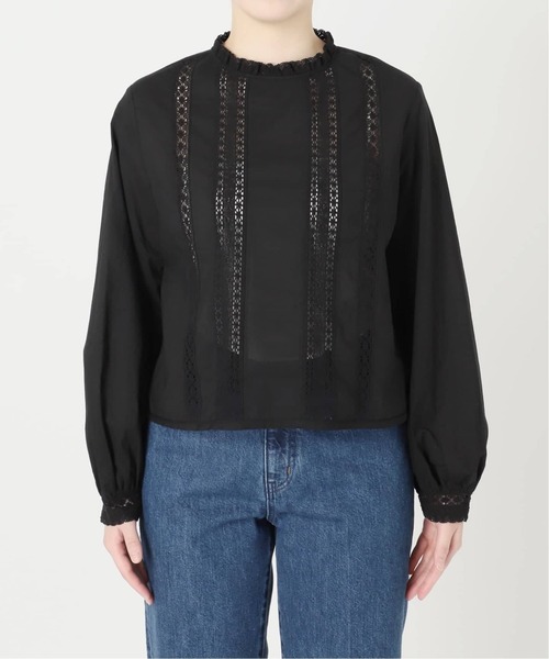 B.C STOCK(ベーセーストック)の「《追加》手洗い可 / フリルクルーネックブラウス(シャツ/ブラウス・レディース・ホワイト/ブラック・FREE)」の19枚目の写真