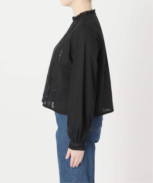 B.C STOCK(ベーセーストック)の「《追加》手洗い可 / フリルクルーネックブラウス(シャツ/ブラウス・レディース・ホワイト/ブラック・FREE)」の20枚目の写真