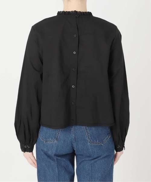 B.C STOCK(ベーセーストック)の「《追加》手洗い可 / フリルクルーネックブラウス(シャツ/ブラウス・レディース・ホワイト/ブラック・FREE)」の21枚目の写真