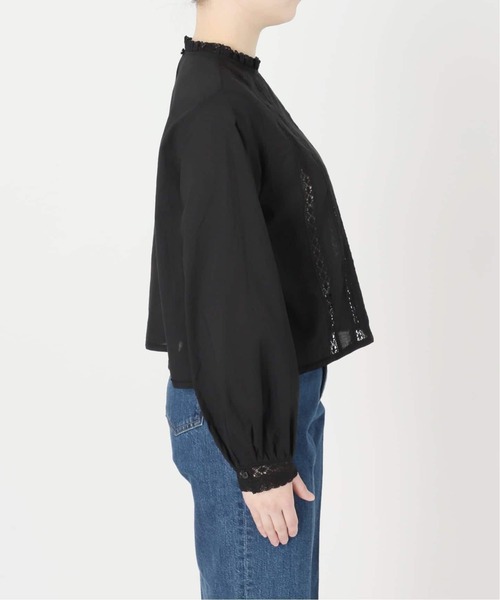 B.C STOCK(ベーセーストック)の「《追加》手洗い可 / フリルクルーネックブラウス(シャツ/ブラウス・レディース・ホワイト/ブラック・FREE)」の22枚目の写真