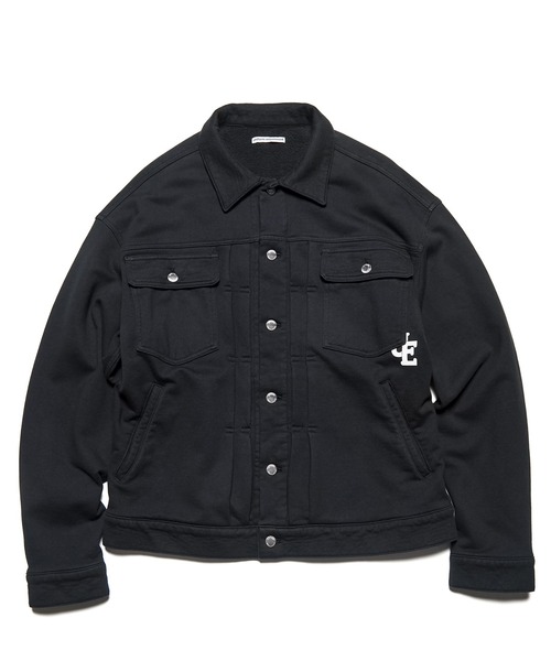uniform experiment(ユニフォームエクスペリメント)の「SWEAT TRUCKER JACKET(ブルゾン・メンズ・ブラック・1/2/3)」の1枚目の写真