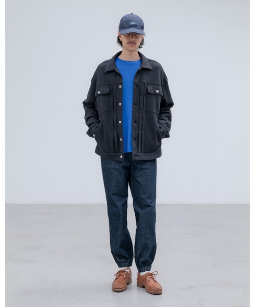 uniform experiment(ユニフォームエクスペリメント)の「SWEAT TRUCKER JACKET(ブルゾン・メンズ・ブラック・1/2/3)」の3枚目の写真