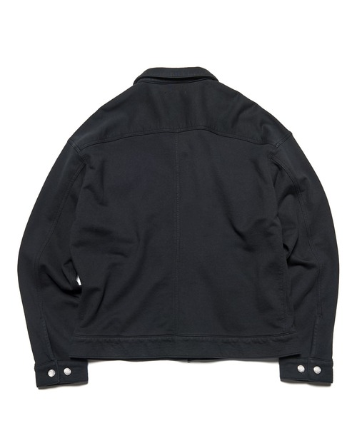 uniform experiment(ユニフォームエクスペリメント)の「SWEAT TRUCKER JACKET(ブルゾン・メンズ・ブラック・1/2/3)」の4枚目の写真