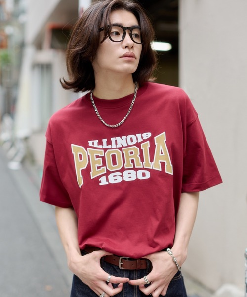 WEGO（ウィゴー）の「WEGO/【26年春夏新作】接触冷感アクセ付キグラフィックTシャツ（Tシャツ/カットソー・メンズ・ワイン/ホワイト/ブラック・LARGE/MEDIUM）」の5枚目の写真