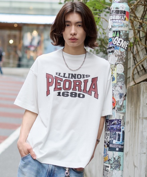 WEGO（ウィゴー）の「WEGO/【26年春夏新作】接触冷感アクセ付キグラフィックTシャツ（Tシャツ/カットソー・メンズ・ワイン/ホワイト/ブラック・LARGE/MEDIUM）」の9枚目の写真