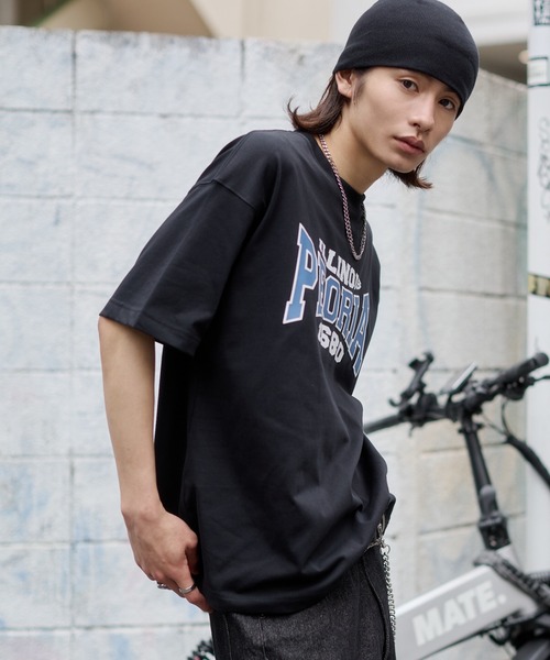 WEGO（ウィゴー）の「WEGO/【26年春夏新作】接触冷感アクセ付キグラフィックTシャツ（Tシャツ/カットソー・メンズ・ワイン/ホワイト/ブラック・LARGE/MEDIUM）」の14枚目の写真