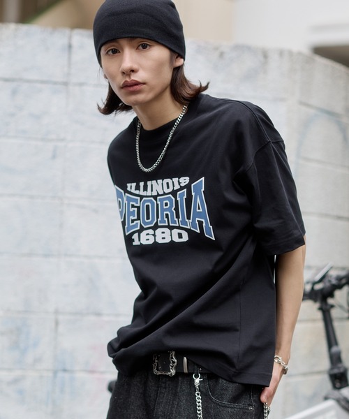 WEGO（ウィゴー）の「WEGO/【26年春夏新作】接触冷感アクセ付キグラフィックTシャツ（Tシャツ/カットソー・メンズ・ワイン/ホワイト/ブラック・LARGE/MEDIUM）」の15枚目の写真