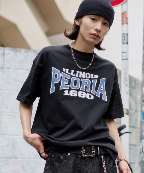 WEGO（ウィゴー）の「WEGO/【26年春夏新作】接触冷感アクセ付キグラフィックTシャツ（Tシャツ/カットソー・メンズ・ワイン/ホワイト/ブラック・LARGE/MEDIUM）」の3枚目の写真