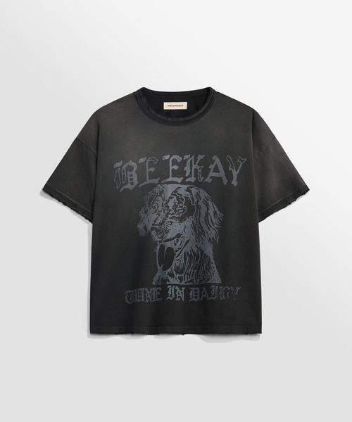 WISM(ウィズム)の「BARE KNUCKLES / ベアナックルズ Fader Basics T-Shirt Daily Tune(Tシャツ/カットソー・メンズ・ブラック・MEDIUM/LARGE)」の1枚目の写真