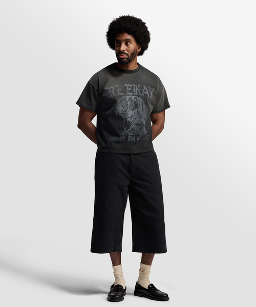 WISM(ウィズム)の「BARE KNUCKLES / ベアナックルズ Fader Basics T-Shirt Daily Tune(Tシャツ/カットソー・メンズ・ブラック・MEDIUM/LARGE)」の2枚目の写真
