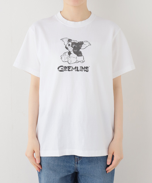 BALMYDAY'S(バルミーデイズ)の「BALMYDAYS/バルミーデイズ SLOBE別注 グレムリンTシャツ BAL-26SS-CS50(Tシャツ/カットソー・レディース・ホワイト・FREE)」の1枚目の写真