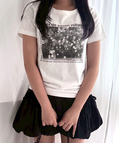 merrylatte（メリーラテ）の「アニマル　リボン　ストリートロゴ　Y2K プリントショート丈半袖Tシャツ骨格（ウェーブ/ストレート）（Tシャツ/カットソー・レディース・その他6/その他10/その他7/その他11/その他14/その他8/その他5/その他3/その他4/その他2/その他12/その他13/その他9/その他1/その他16/その他15/その他20/その他19/その他18/その他17/その他25/その他23/その他24/その他21/その他22・WM）」の9枚目の写真
