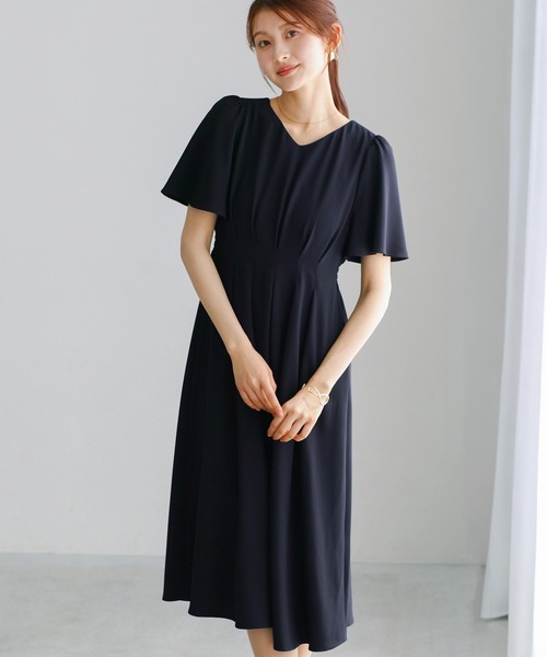 WHITE JOOLA(ホワイトジョーラ)の「【 ラクして整うカセット服 】 さらさらオックス・タックワンピース(ワンピース・レディース・ベージュ/ネイビー・L/M/S)」の7枚目の写真