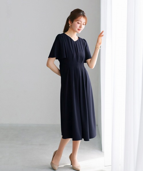 WHITE JOOLA(ホワイトジョーラ)の「【 ラクして整うカセット服 】 さらさらオックス・タックワンピース(ワンピース・レディース・ベージュ/ネイビー・L/M/S)」の8枚目の写真