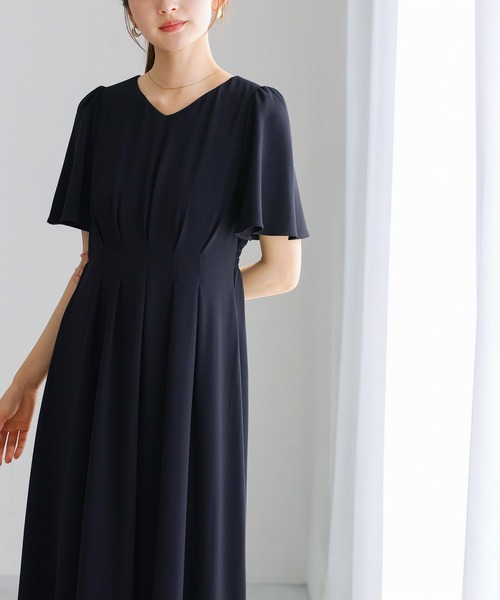 WHITE JOOLA(ホワイトジョーラ)の「【 ラクして整うカセット服 】 さらさらオックス・タックワンピース(ワンピース・レディース・ベージュ/ネイビー・L/M/S)」の9枚目の写真