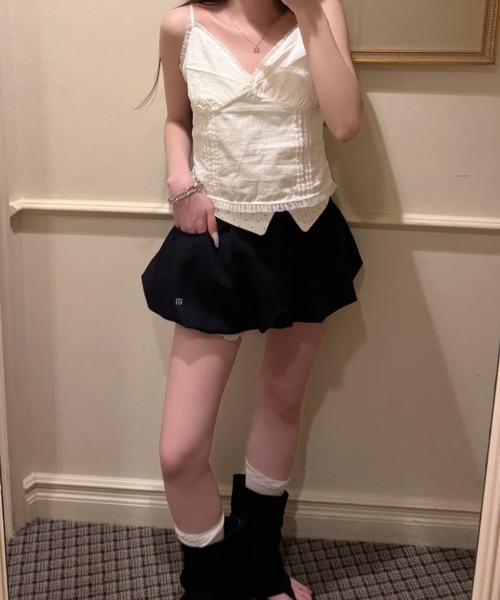GRVRGROVE（グローブ）の「【JAPAN EXCLUSIVE】MINA LAYERED SKIRT（スカート・レディース・Navy/Beige・MEDIUM/SMALL）」の6枚目の写真