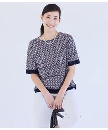 NEWYORKER | 強撚スムースナイトキューブプリント 切替えカットソープルオーバー(Tシャツ/カットソー)