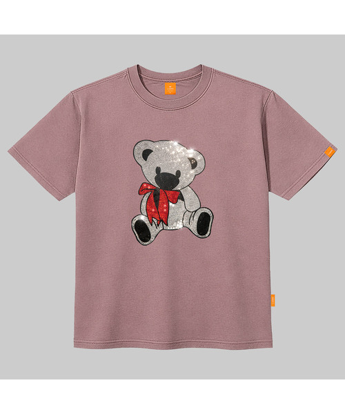 LLAMO(エラモ)の「キュービックリボンベア 半袖Tシャツ 男女共用 ビッグサイズ S 4XL(Tシャツ/カットソー・レディース・ホワイト/ブラック/グレー/ピンク・SMALL/MEDIUM/LARGE/X-LARGE/2XL/4XL/3XL)」の4枚目の写真