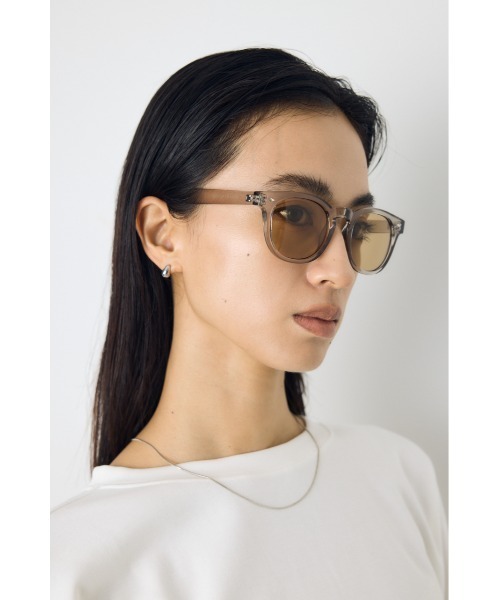 AZUL by moussy(アズールバイマウジー)の「クリアボストンメガネ(メガネ・レディース・グレー/ブラック・FREE)」の11枚目の写真