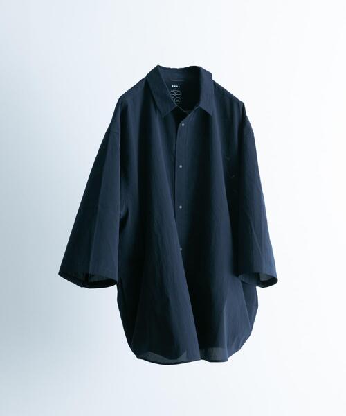 EKAL(エカル)の「『吸水速乾/通気性/軽量』DOT AIR HALF-SLEEVE SHIRTS(シャツ/ブラウス・メンズ・ブラック/ネイビー/グレー・MEDIUM/LARGE)」の1枚目の写真