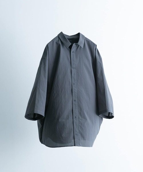 EKAL(エカル)の「『吸水速乾/通気性/軽量』DOT AIR HALF-SLEEVE SHIRTS(シャツ/ブラウス・メンズ・ブラック/ネイビー/グレー・MEDIUM/LARGE)」の2枚目の写真