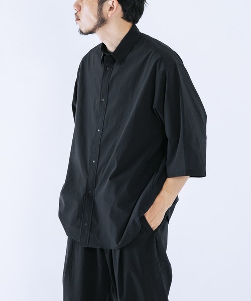 EKAL(エカル)の「『吸水速乾/通気性/軽量』DOT AIR HALF-SLEEVE SHIRTS(シャツ/ブラウス・メンズ・ブラック/ネイビー/グレー・MEDIUM/LARGE)」の6枚目の写真