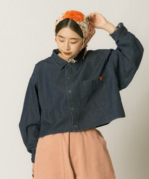 [UNIVERSAL OVERALL/ユニバーサルオーバーオール] 別注 ショート丈 ビッグポケットシャツ