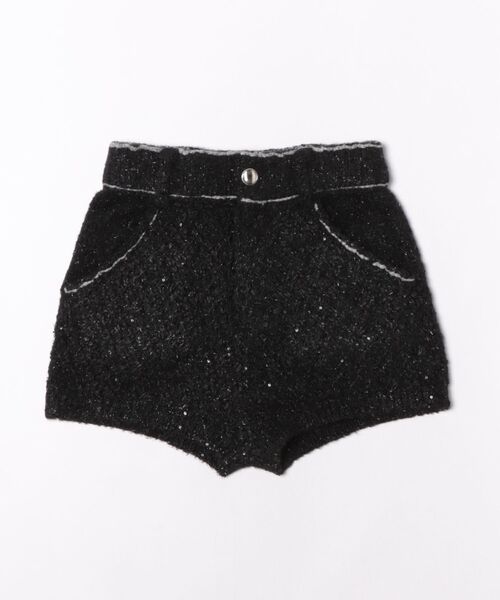 PAMEO POSE(パメオポーズ)の「【PAMEO POSE】配色ニットショートパンツ(その他パンツ・レディース・ホワイト/ブラック/ブルー・FREE)」の1枚目の写真