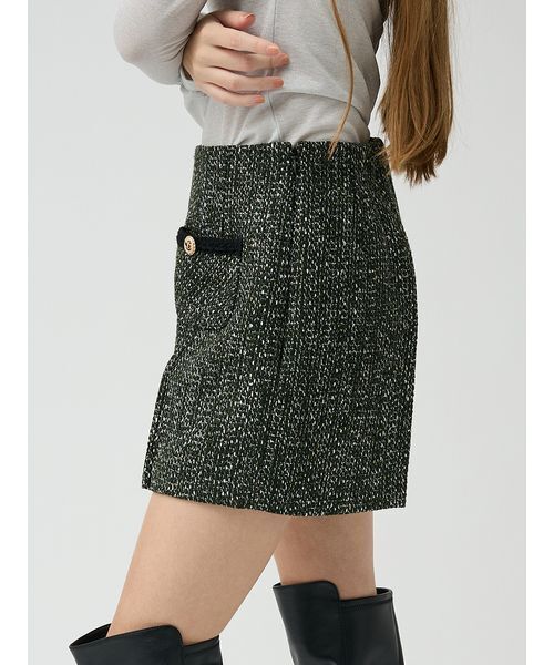 LILY BROWN(リリーブラウン)の「ツイードショートパンツ(その他パンツ・レディース・ダークグリーン/アイボリー/マルチ・1/0)」の16枚目の写真