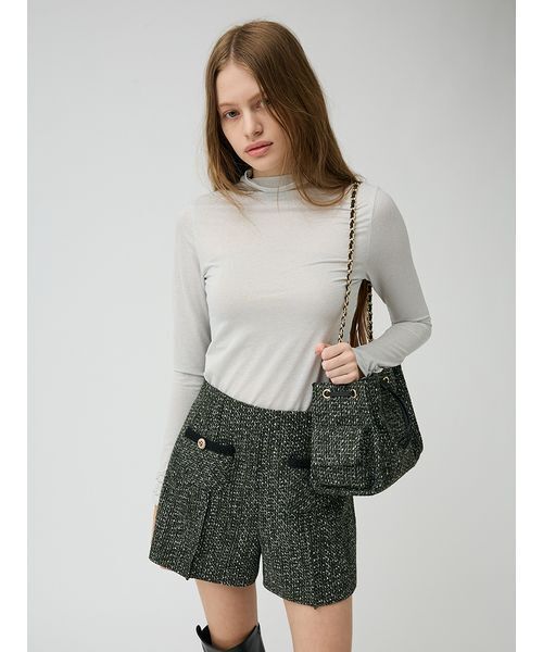 LILY BROWN(リリーブラウン)の「ツイードショートパンツ(その他パンツ・レディース・ダークグリーン/アイボリー/マルチ・1/0)」の19枚目の写真