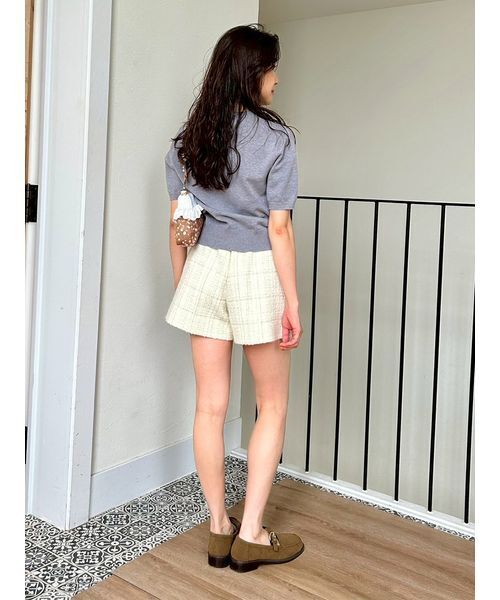 LILY BROWN(リリーブラウン)の「ツイードショートパンツ(その他パンツ・レディース・ダークグリーン/アイボリー/マルチ・1/0)」の10枚目の写真
