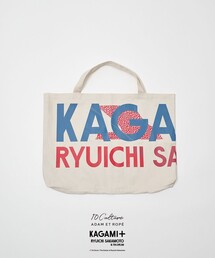 【KAGAMI＋ Ryuichi Sakamoto × 10Culture / ADAM ET ROPE'】KAGAMI＋ TOTE BAG
